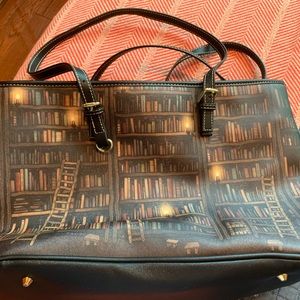 Large purse, library book design, Brand New!